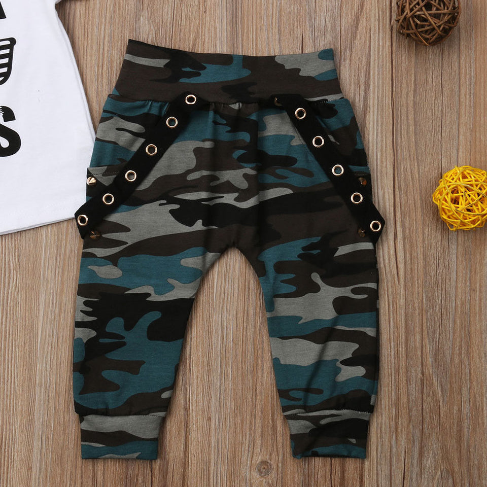 2-piece Baby LIKE A BOSS Short -Sleeve T-shirt and Pants